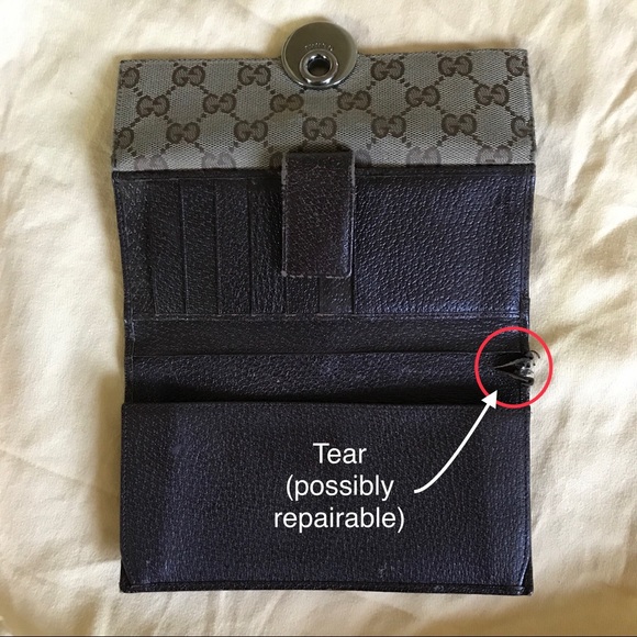 Gucci Eclipse Continental Flap Wallet, Brown Leather and GG monogram - Picture 10 of 10